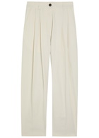 Studio Nicholson Pleated Barrel-leg Woven Trousers Beige