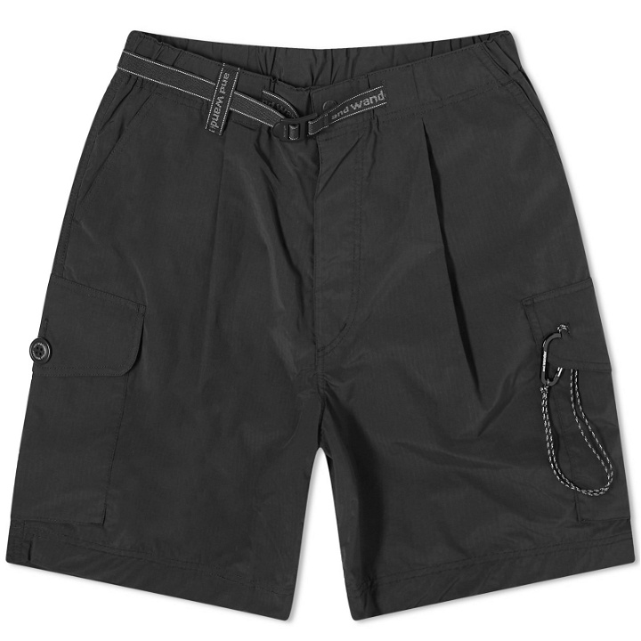 Photo: and wander Men's Oversized Cargo Shorts in Black
