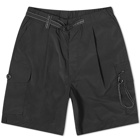 and wander Men's Oversized Cargo Shorts in Black