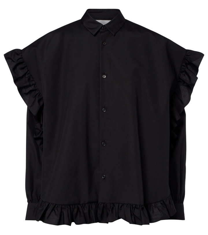Photo: Noir Kei Ninomiya Ruffled cotton blouse