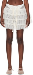 Renaissance Renaissance White Grenade Miniskirt