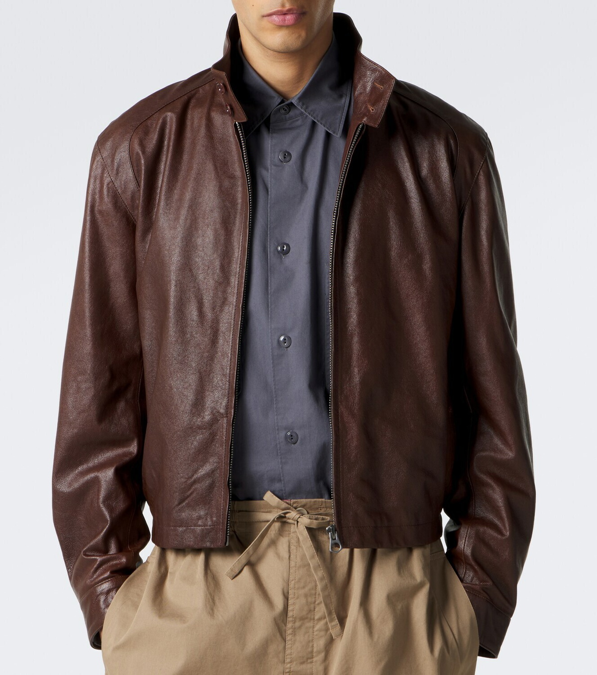 Lemaire Harrington leather jacket