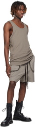 thom/krom Taupe M TS 854 Tank Top