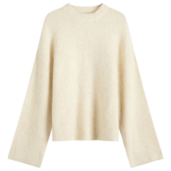 Photo: Entire Studios Women's Heavy Knit Crew in Vanilla