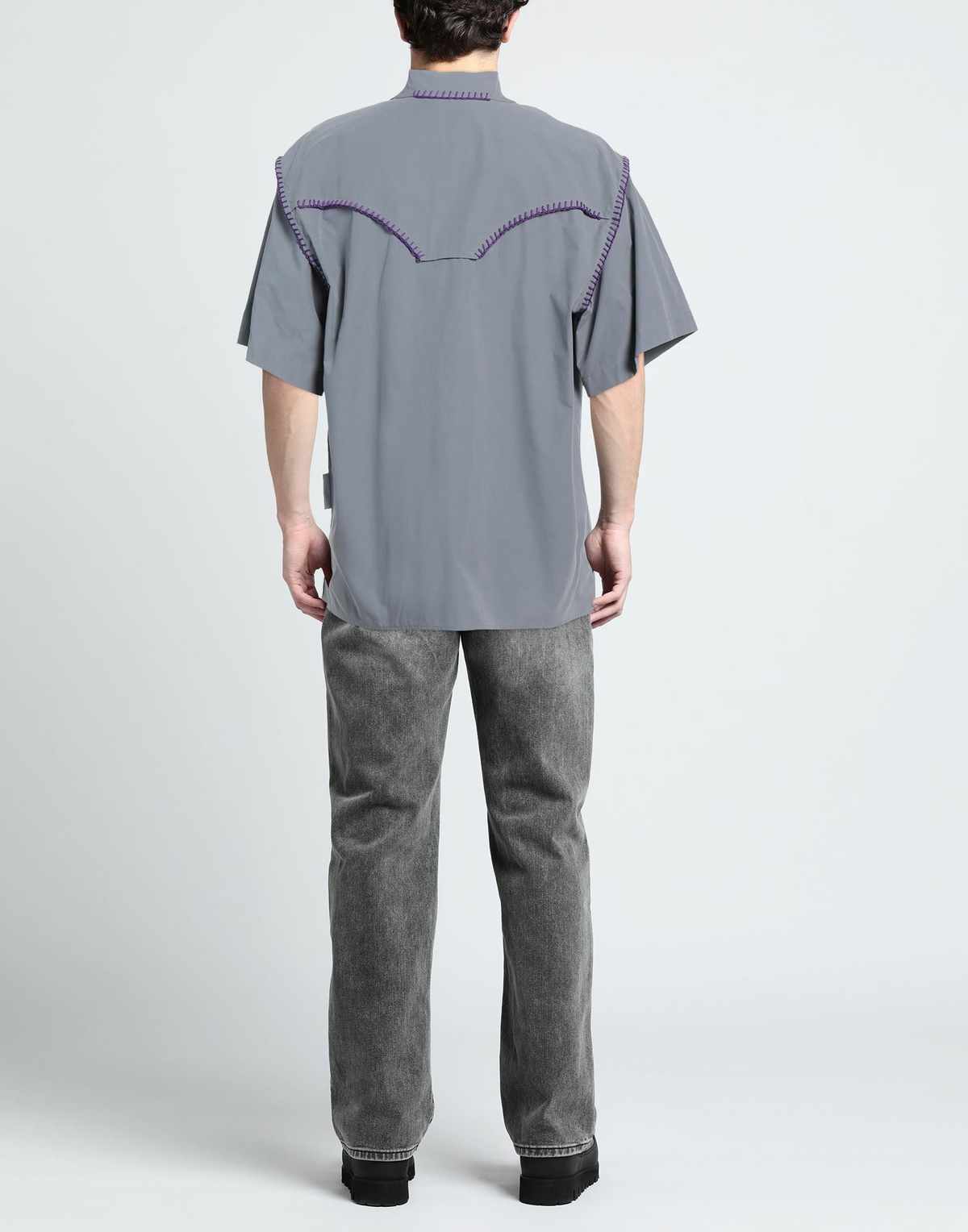 Msgm Mens Shirt in Grey