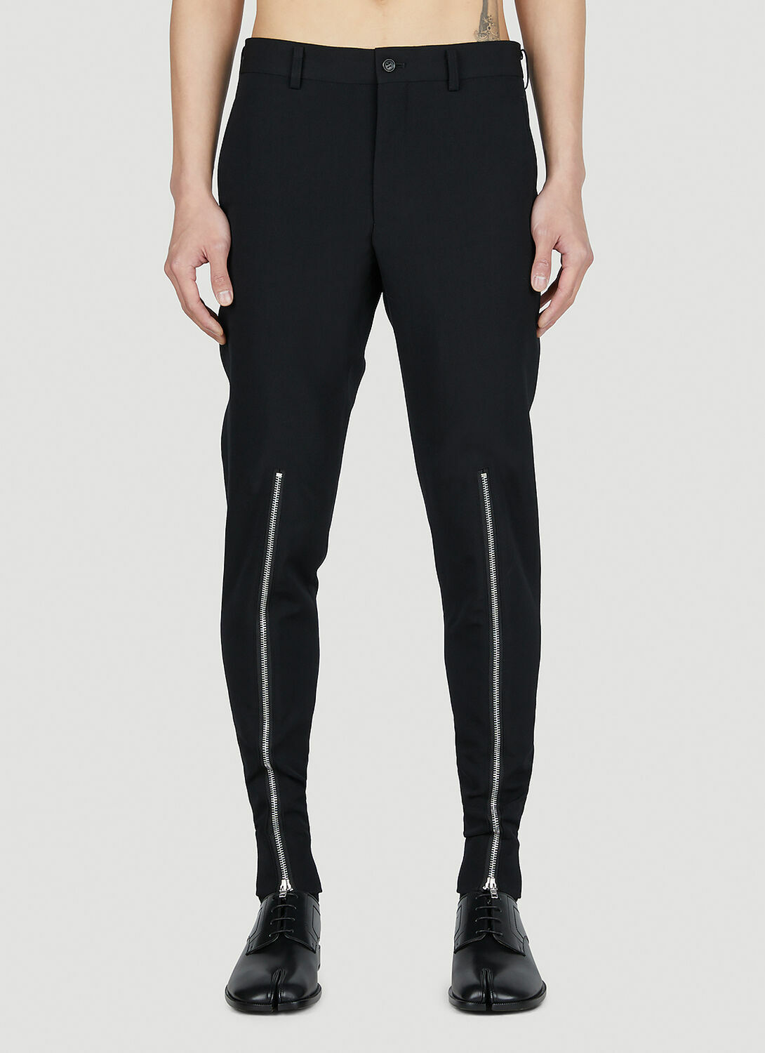 Comme Des Garçons Homme Plus Zip Motif Pants