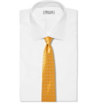 Charvet - 8.5cm Silk-Jacquard Tie - Yellow