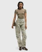 ROTATE Birger Christensen Printed Denim Cargo Pants Grey Womens Casual Pant