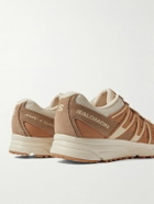 Salomon - X-MISSION 4 Suede, Mesh and Ripstop Sneakers - Neutrals