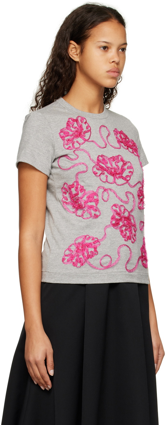 tao Gray Floral T-Shirt