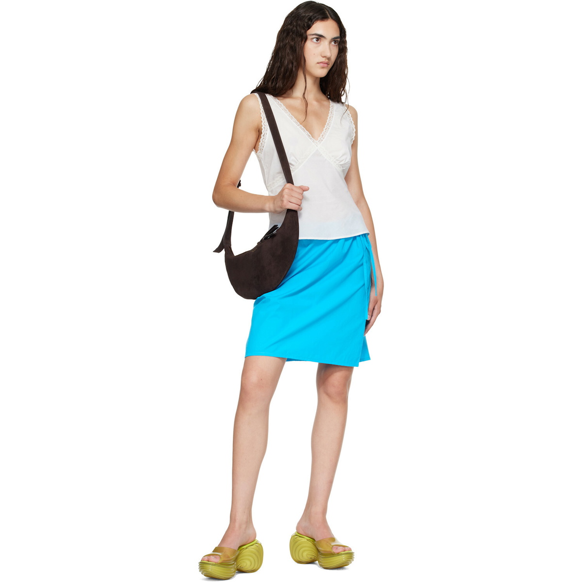 Diesel Yellow Melissa Edition Platform Mule Heeled Sandals