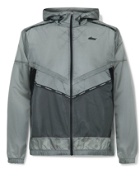 Nike Running - Repel Wild Run Windrunner Logo-Appliquéd Ripstop and Mesh Hooded Jacket - Gray