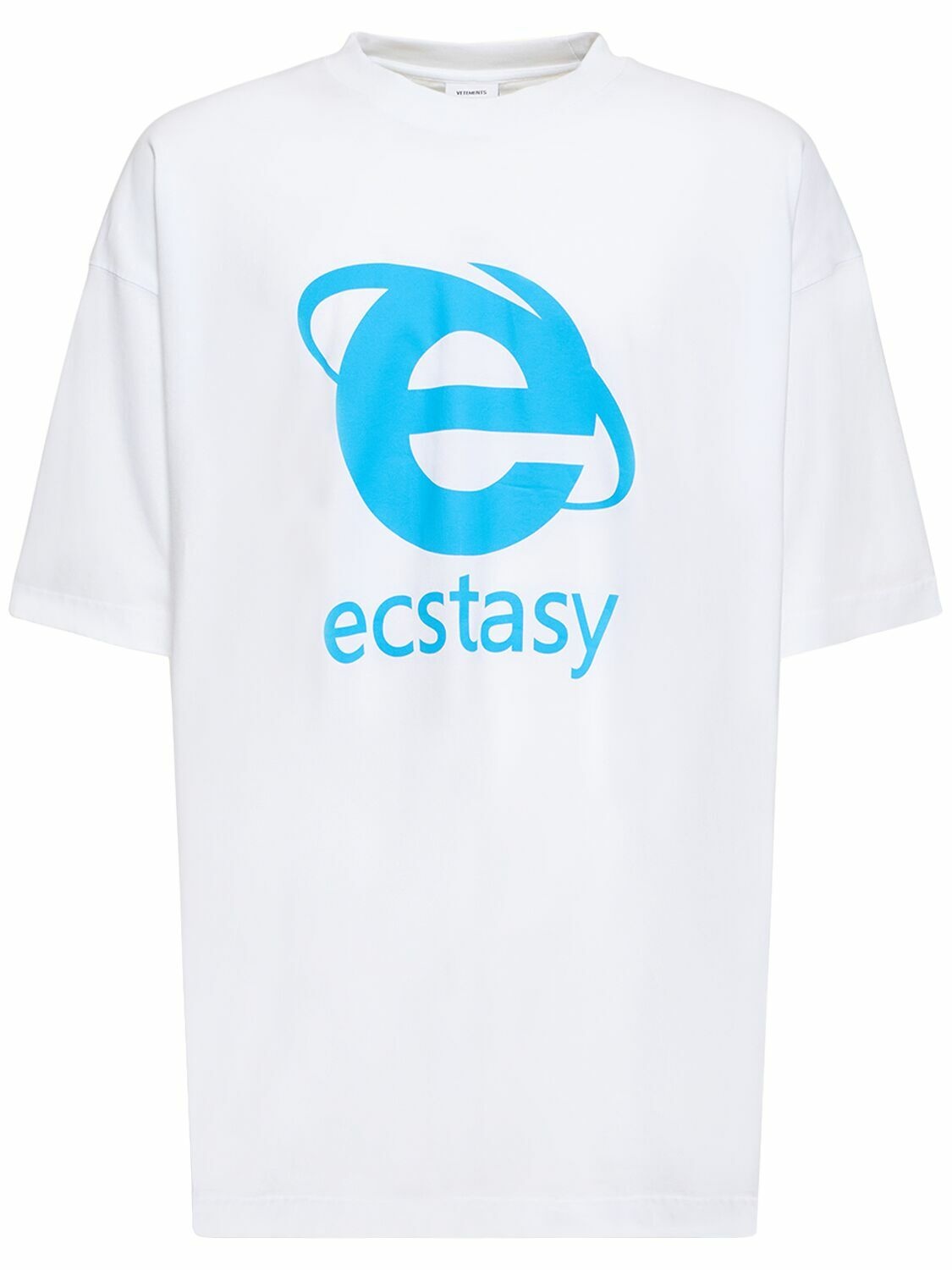 Photo: VETEMENTS - Ecstasy Printed Cotton T-shirt