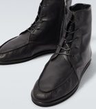 Auralee Leather Derby boots