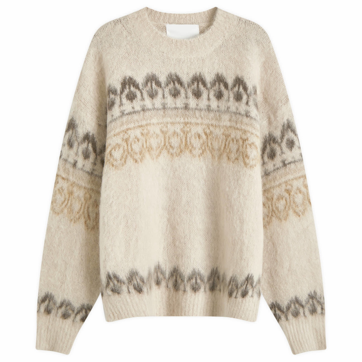 Isabel Marant Men's Dullyh Mohair Jumper in Khaki Isabel Marant