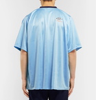 Nike - Martine Rose Oversized Logo-Jacquard T-Shirt - Men - Blue