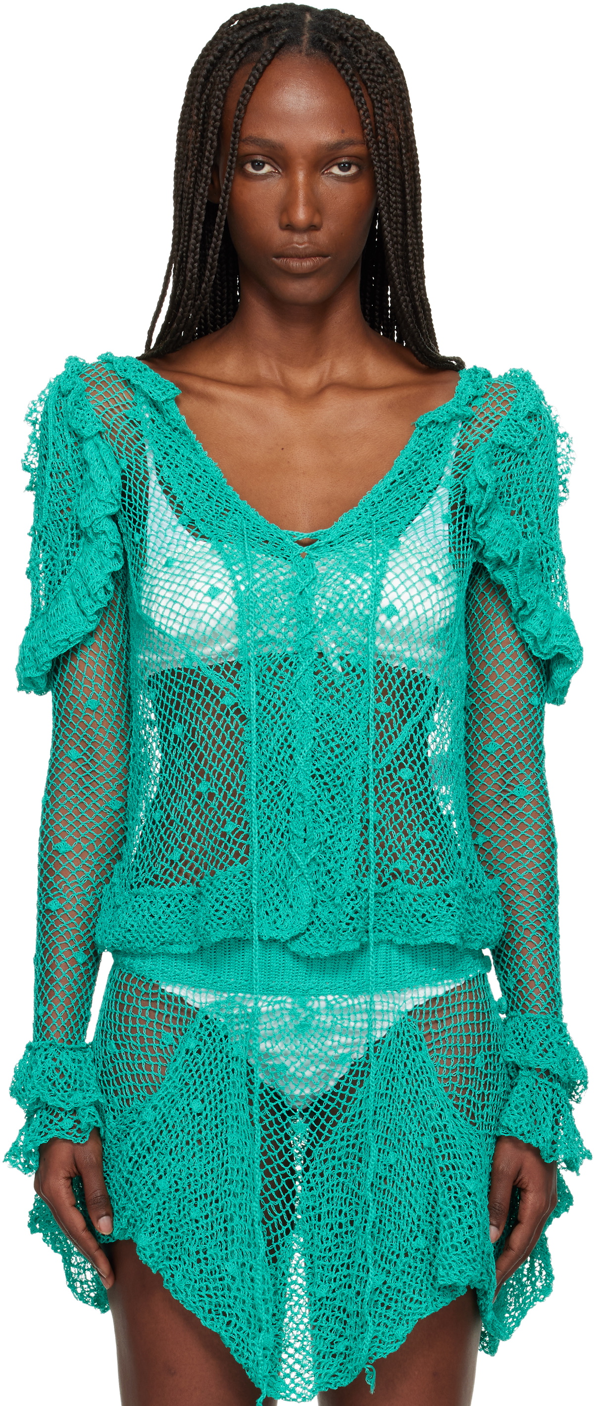 Judy Turner Blue Lucrezia Blouse