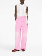 LOEWE - Anagram Baggy Ribbed Cotton Trousers