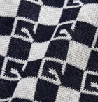 Gucci - Logo-Jacquard Wool Sweater Vest - Midnight blue