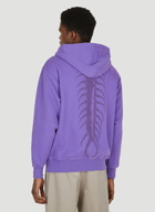 Logo Embroidery Hooded Sweatshirt in Purple