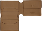 Acne Studios Brown Folded Card Wallet