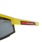 Prada Eyewear Men's Prada Linea Rossa Impavid Sunglasses in Black/Yellow