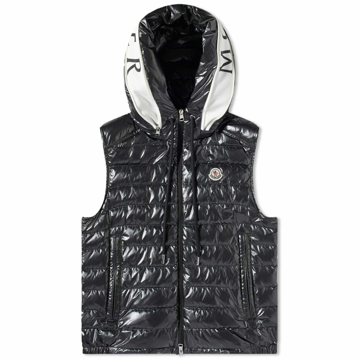 Photo: Moncler Men's Akashi Hooded Down Vest in Black