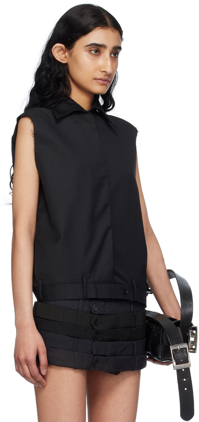 HODAKOVA Black Upside Down Trouser Vest