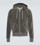 Tom Ford - Velour hooded sweatshirt