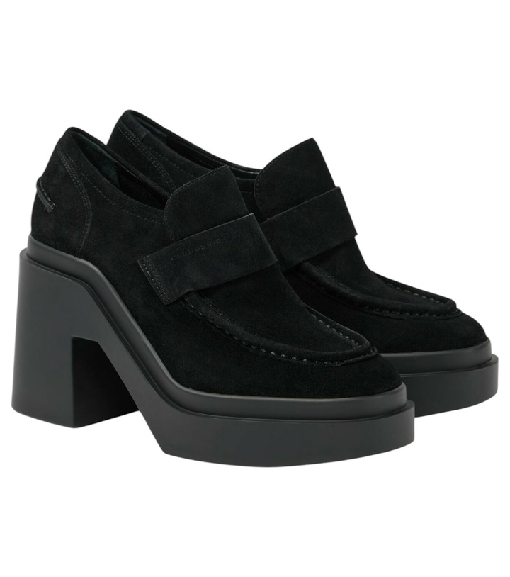 Photo: Clergerie Netta suede loafer pumps