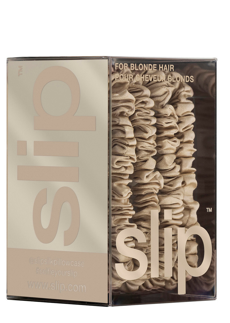 Slip Pure Silk Skinny Scrunchies - Blonde