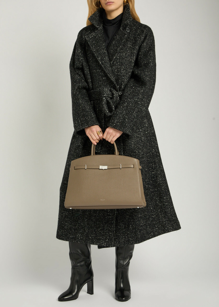 Demellier The Hudson Grained Leather top Handle bag - Taupe - One Size
