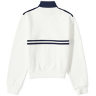 Sporty & Rich x Lacoste Pique Track Jacket in Farine/Marine
