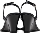 Gimaguas Black Wedge Heeled Sandals