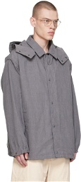 Engineered Garments Gray Hooded Jacket