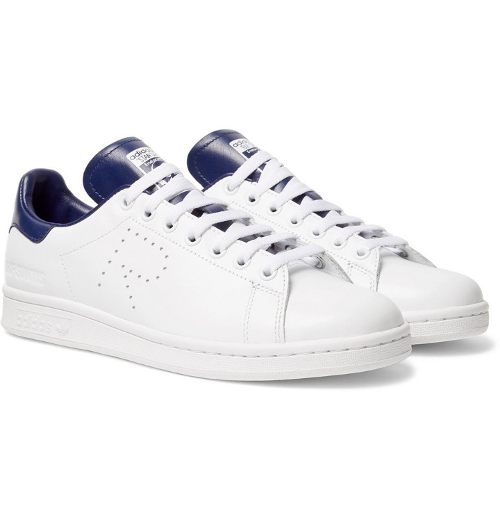 Photo: Raf Simons - adidas Originals Stan Smith Leather Sneakers - Men - White