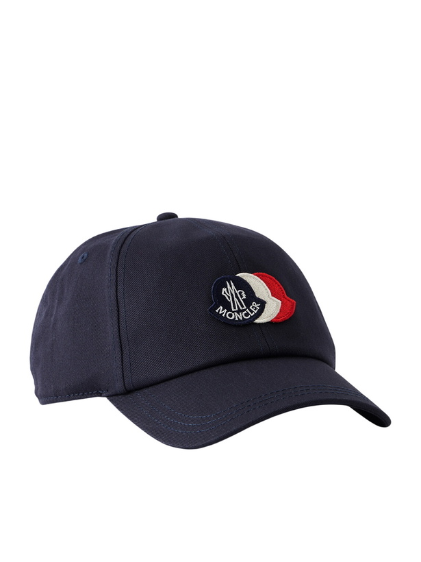 Photo: Moncler - Logo-Appliquéd Cotton-Twill Baseball Cap