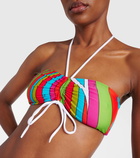 Pucci Iride printed bandeau bikini top