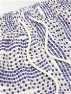 Atalaye - Baleak Mid-Length Printed Recycled Swim Shorts - Purple