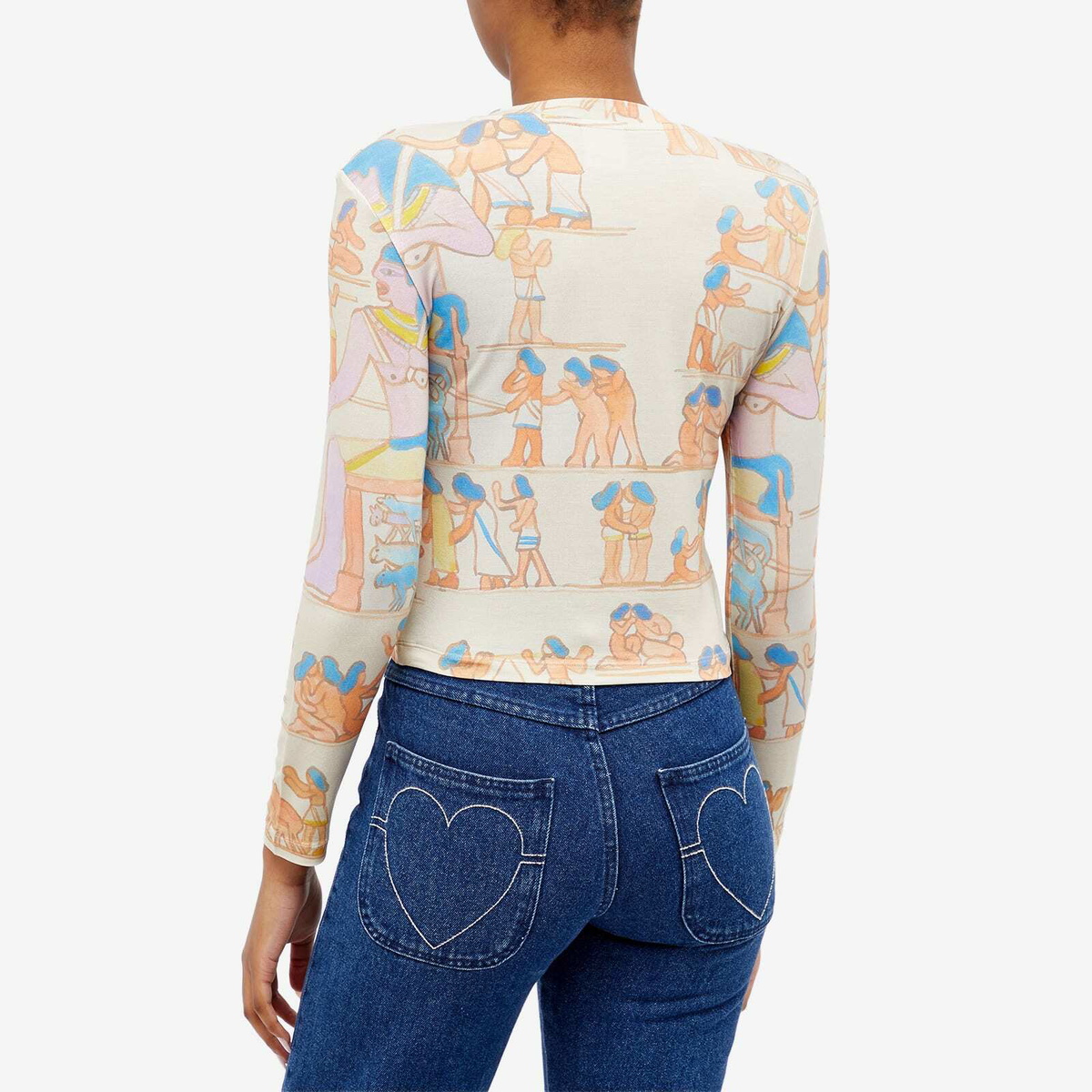 Carne Bollente Women's Hieroclits Long Sleeve Top in Multi