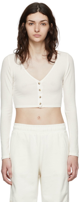 Photo: Alo Off-White Modal Cardigan