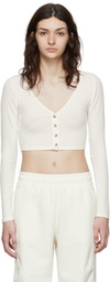 Alo Off-White Modal Cardigan