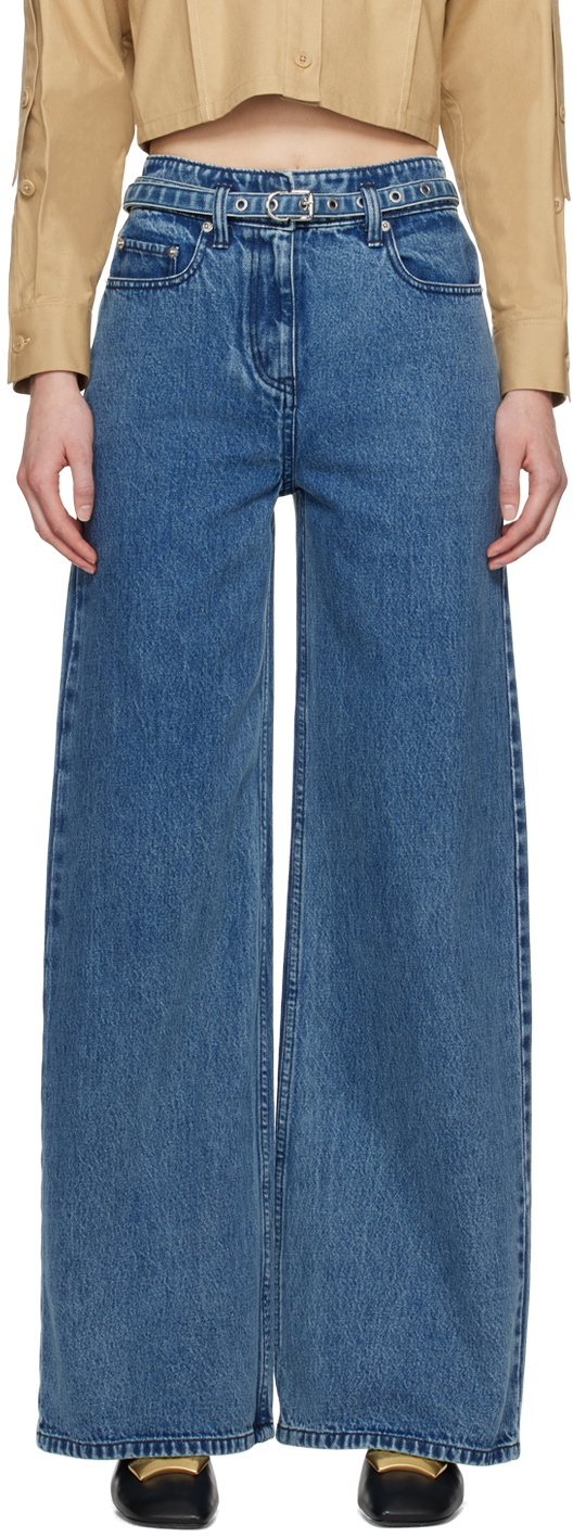 Photo: 3.1 Phillip Lim Blue Belted Jeans