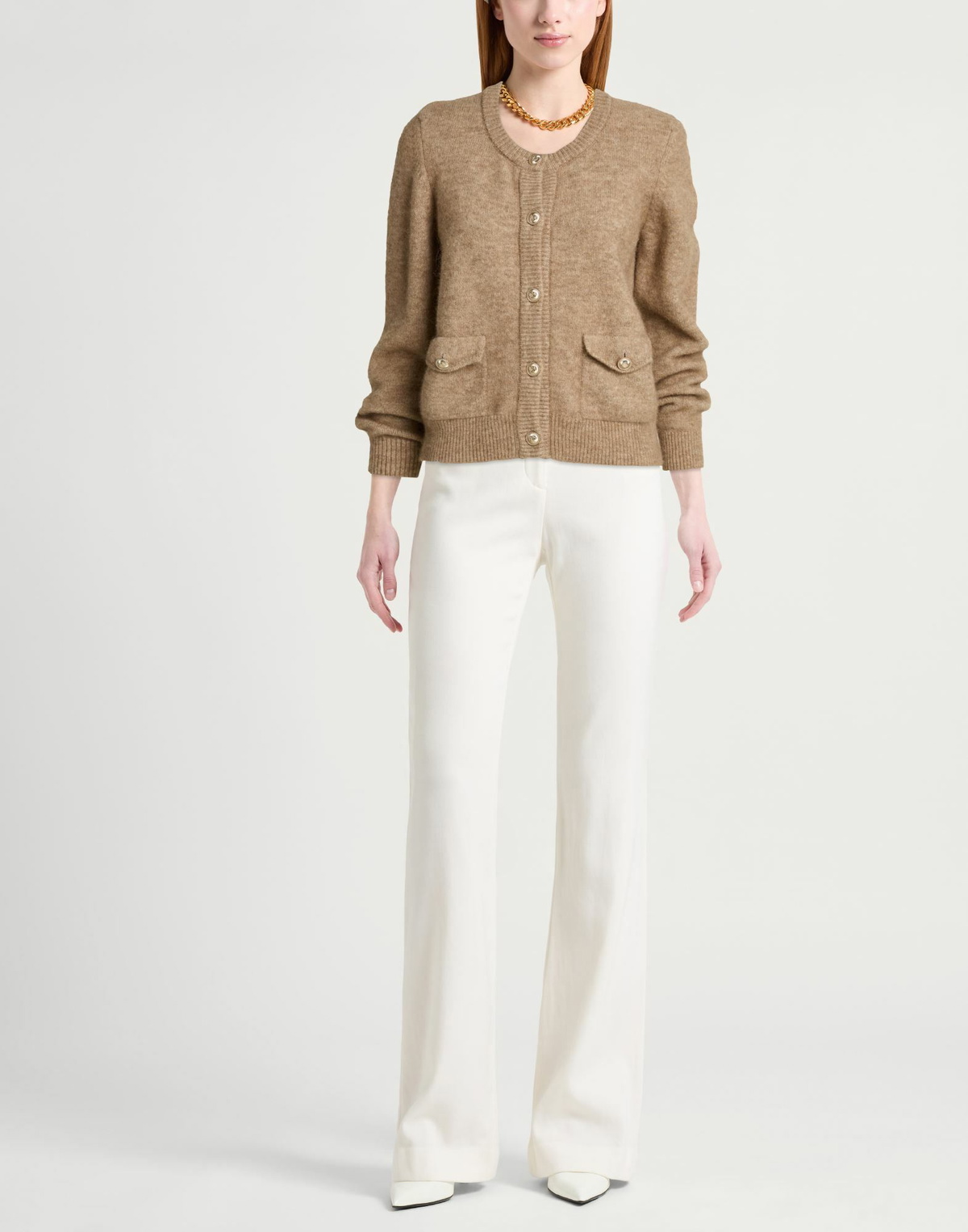 Maje Womens Cardigan Sand