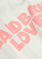 Second Layer Laidback Lover Printed Cotton T-shirt Cream
