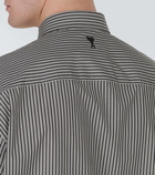 Ami Paris Striped cotton poplin shirt