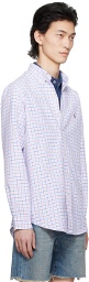 Polo Ralph Lauren Pink & Blue Classic Fit Performance Shirt
