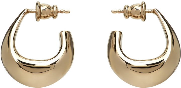 Photo: Lemaire Gold Curved Mini Drop Earrings