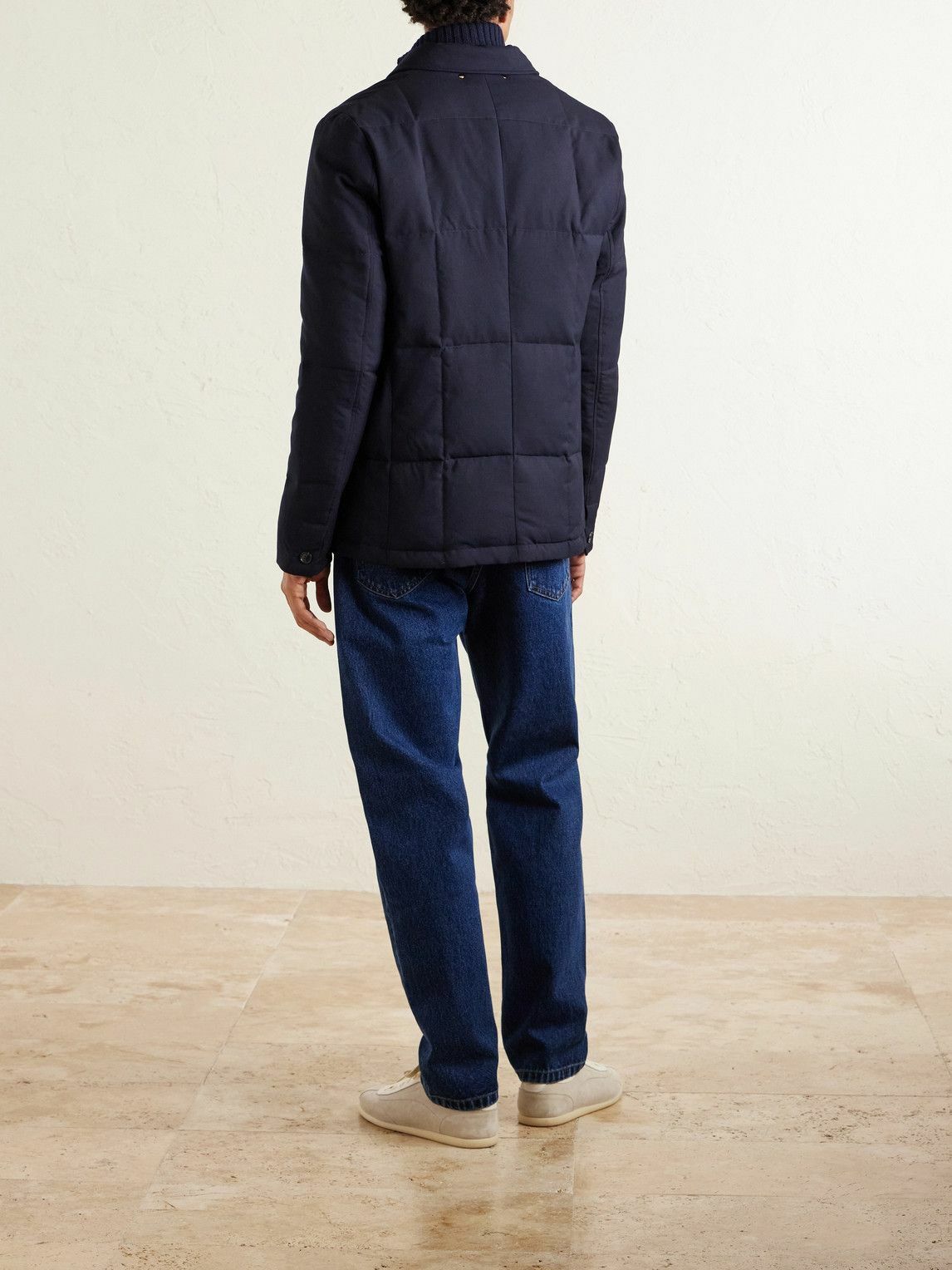 Paul Smith - Quilted Wool-Twill Down Blazer - Blue