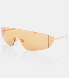 Bottega Veneta Futuristic shield sunglasses